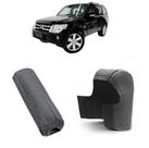 Kit Capas Couro Protege Manopla Câmbio Automático E Alavanca Freio Auxiliar Pajero Full 2002 Á 2021
