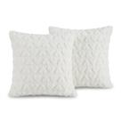 Kit Capas de Almofada Coração 42x42cm Pelúcia Macia Sem Enchimento