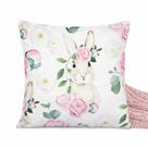 Kit Capas de Almofada Páscoa Coelho Floral 45x45 Decorativa para Sofá