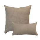 Kit Capas de Almofadas em Suede Texturizado Premium 50x50cm + capa 30x50cm Nude