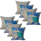 Kit Capas para Almofadas 45x45cm 8 Unidades com Zíper Decoração Sala