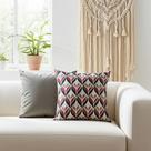 Kit Capas para Almofadas 50x50 Veludo Estampa Geométrica Conjunto 2 Peças Nallu Decor