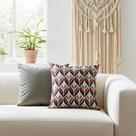 Kit Capas para Almofadas 60 x 60 Veludo Estampa Geométrica Conjunto 2 Peças Nallu Decor