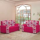 Kit Capas para Sofá 2 e 3 Lugares Coladinha Floral Mista Proteção e Estilo na Sua Sala