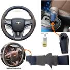 Kit Capas Volante de Borracha E Câmbio Automático Chevrolet Tracker Lt 2014 2015 2016 2017 2018 2019