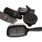 Kit Capilar 4 peças - Cuidados com o Cabelo 4 Peças Escova, Massageador, Borrifador e Aplicador Óleo e Tintura Preto