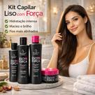 Kit Capilar Liso com Força Bio Instinto Profissional Hidratação, Alinhamento Fortalecimento