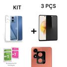Kit Capinha Anti Impacto + Película 3D Privacidade + Película de Câmera Para Motorola Moto G24 Kit Capinha Anti Impacto + Película 3D Privacidade + Película de Câmera Para Motorola Moto G24
