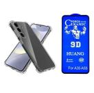 Kit Capinha Anti Impacto Transparente + Película Fosca Para Samsung Galaxy A35 5G