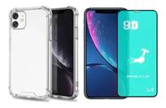 Kit Capinha Antichoque + Película Nanogel 9d Para iPhone 11