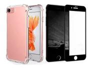Kit Capinha Antichoque + Película Vidro 3d 5d 9d Preta Para iPhone 7 / 8