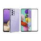 Kit Capinha Antichoque + Vidro 3D Para Samsung Galaxy A72 Kit Capinha Antichoque + Vidro 3D Para Samsung Galaxy A72