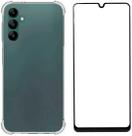 Kit Capinha Capa Antiqueda Compatível com Samsung Galaxy A14 5G e Película Frontal 3D Vidro