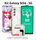 Kit Capinha + Película de Cerâmica 9D + Fone com Fio para Samsung Galaxy M34 5G