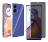 Kit Capinha + Película Fosca Privacidade Para Moto G85 5g