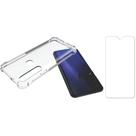 Kit Capinha Silicone Antichoque e Pelicula Vidro Moto G8 Play