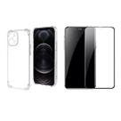 Kit Capinha Silicone Antichoque + Película Vidro 3D Compativel com Iphone 14 Pro