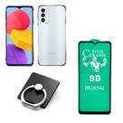 Kit Capinha Transparente + Película Cerâmica + Anel Suporte para Samsung Galaxy A14