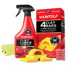 Kit Car Clay Bars Stemni Heavy Duty com lubrificante e toalha
