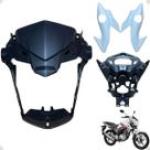 Kit Caranegam Frontal do Farol Cg Titan 160 2016 até 2021 / Máscara Par de Bananinha Aranha do Painel