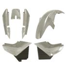 Kit Carenagem 3 Peças Cromo Forte Moto Yamaha YBR 125 2000 2001 2002 2003 2004 2005 2006 2007 2008 Substituição Alta Resistência