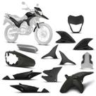 Kit Carenagem 9 Peças Cromo Forte Moto Honda XRE 300 2010 a 2012 Substituição Alta Resistência