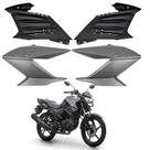 Kit carenagem aleta aba complemento fazer 150 cinza fosco 2020 2021