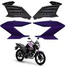 Kit carenagem aleta aba complemento fazer 150 roxo 2024