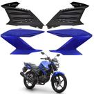 Kit carenagem aleta aba tanque complemento fazer 150 azul 2016 2017 2022 2023