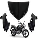 Kit carenagem bananinha farol superior factor 150 preto brilho 2020 2021 2022 2023 2024