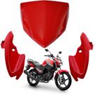 Kit carenagem bananinha farol superior factor 150 vermelho 2016 2017 2019 2024