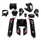 Kit Carenagem Bicicleta Bike Elétrica Smart Scooter Preta