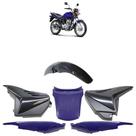 Kit Carenagem CG 125 Fan 2009 2010 2011 2012 2013 Azul Acabamento Liso 6 Peças Kit Carenagem CG 125 Fan 2009 2010 2011 2012 2013 Azul Acabamento Liso 6 Peças
