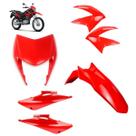Kit Carenagem Completo NXR 150 Bros 2013 Vermelho Caucaia