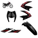 Kit Carenagem Completo NXR Bros 125 2013/ NXR Bros 150 2009 a 2012 Preto Adesivado Kit Carenagem Completo NXR Bros 125 2013/ NXR Bros 150 2009 a 2012 Preto Adesivado