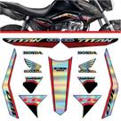 Kit Carenagem Holográfico Honda CG Titan 160 anos 2023 a 2024 Vermelho Kit Carenagem Holográfico Honda CG Titan 160 anos 2023 a 2024 Vermelho