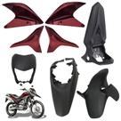 Kit Carenagem Lateral Dianteiro Honda Xre 300 Vermelho Cardeal Perolizado 2011