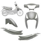 Kit Carenagem Moto Honda Biz 125 KS ES 2006 2007 2008 2009 2010 4 Peças Pro Tork Substituição Alta Resistência