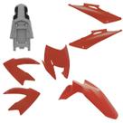 Kit Carenagem Moto Honda Bros 150 2009 a 2011 5 Peças Pro Tork Substituição Alta Resistência