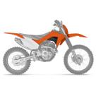 Kit Carenagem Moto Honda CRF 250F 2019 5 Peças Pro Tork Substituição Alta Resistência