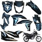 Kit carenagem nxr bros 160 2022 / 2024 completo novo / asa do tanque tampa lateral frente frontal paralama rabeta traseira