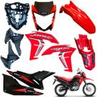 Kit carenagem nxr bros 160 2022 / 2024 completo novo / asa do tanque tampa lateral frente frontal paralama rabeta traseira