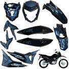 Kit Carenagem Nxr Bros 160 modelo 2016 Até 2021 Completo Aba do Tanque Tampa Lateral Frontal Rabeta Traseira Paralama Dianteiro