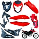 Kit Carenagem Nxr Bros 160 modelo 2016 Até 2021 Completo Aba do Tanque Tampa Lateral Frontal Rabeta Traseira Paralama Dianteiro Kit Carenagem Nxr Bros 160 modelo 2016 Até 2021 Completo Aba do Tanque Tampa Lateral Frontal Rabeta Traseira Paralama Dianteiro