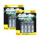 Kit Carga Gillette Mach3 Regular com 16 unidades