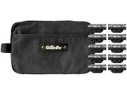 Kit Carga para Aparelho de Barbear Gillette Mach 3 Carbono 10 Unidades com Necessaire