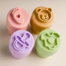 Kit Carimbo Marcador Brigadeiros Chá de Bebe Nenem Molde Festa Confeitaria Aniversario Brigadeiro