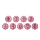 Kit Carimbo Marcador Brigadeiros NUMERAL NUMEROS Molde Festa Confeitaria Aniversario Brigadeiro