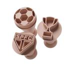Kit Carimbo Marcador Brigadeiros SAO PAULO TIME FUTEBOL Molde Festa Confeitaria Aniversario Brigadeiro