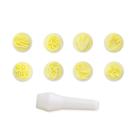 Kit Carimbos Dinossauros para Artesanato e Confeitaria 1,5cm Blue Star - 9 Peças
